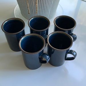5 Dansk pottery mugs